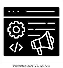 Programmatic Advertising Icon Element For Design