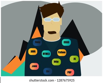 programmer concept vector
