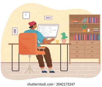 Programmer engineering and coding. Coder programmers working on web development on computer. Concept of script coding and programming in php, javascript, python, other languages. Software developers