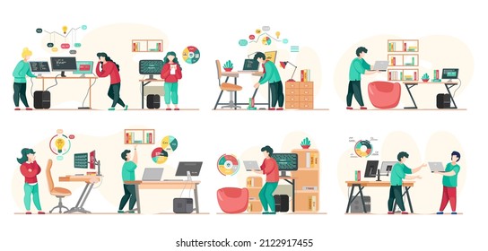 Programmer engineering and coding. Programmer working on code for web app development on computer. Concept of script coding and programming in php, javascript, python languages. Software developers