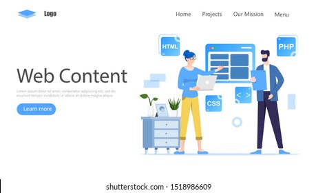 Programmer and Engineering Development Vector Illustration Concept, Suitable for web landing page, ui, mobile app, editorial design, flyer, banner, and other related occasion