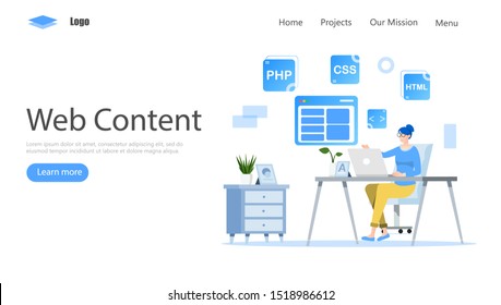 Programmer and Engineering Development Vector Illustration Concept, Suitable for web landing page, ui, mobile app, editorial design, flyer, banner, and other related occasion