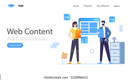 Programmer and Engineering Development Vector Illustration Concept, Suitable for web landing page, ui, mobile app, editorial design, flyer, banner, and other related occasion