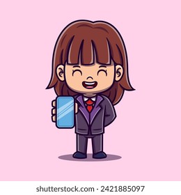 Programmer and graphic designer characters create website. Women with Handphone develop web content or user interface. Software or app design and programming, Cartoon vector concept