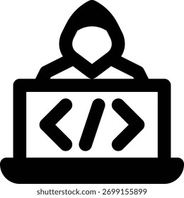 Programmer, Hacker, Coder Outline Icon