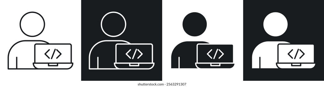 Programmer icon pack for app and website ui designs.