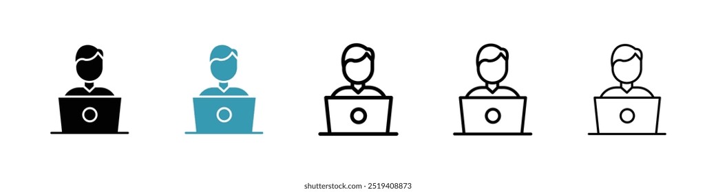 Programmer icon vector icon set. EPS 10