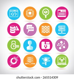 programmer icons, network icons