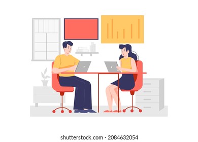 Programmer Illustration Concept Flat Illustration Isolated Stock Vector ...