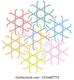 Programmer symbol in flat and isolated style. Vector illustration.