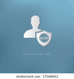 Programmer symbol,vector
