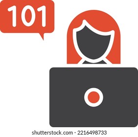 Programmer Vector icon which is suitable for commercial work and easily modify or edit it
