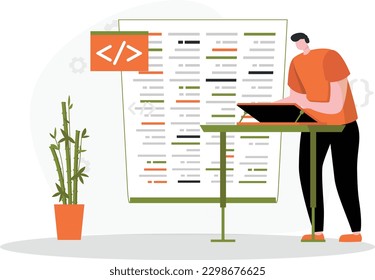 Programmer, Website developer, coder, concept web development, coding