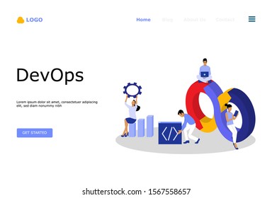 Programmer at Work Vector Illustration Concept , Suitable for web landing page, ui, mobile app, editorial design, flyer, banner, and other related occasion