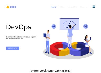 Programmer at Work Vector Illustration Concept , Suitable for web landing page, ui, mobile app, editorial design, flyer, banner, and other related occasion