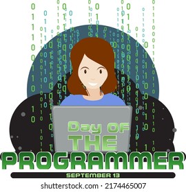 Ilustración de diseño de pancartas del Día de los Programadores