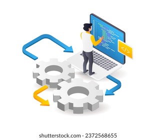 Programmers perform system operations on technological data