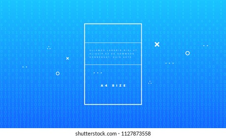 Programming application development code background design. Abstract technology with geometric elements. Eps10 vector illustration