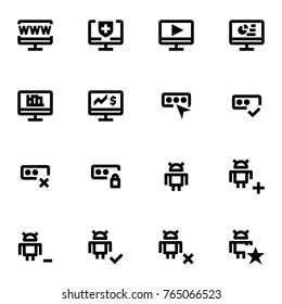Programming - Black and White Icon Set