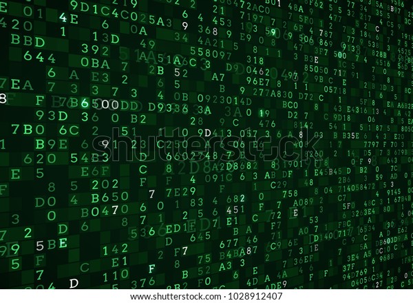 Green Scifi Grid Digital Binary Code Stock Illustration 769319668 |  Shutterstock