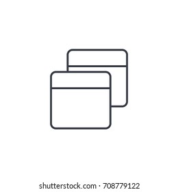 programming code, application thin line icon. Linear vector illustration. Pictogram isolated on white background