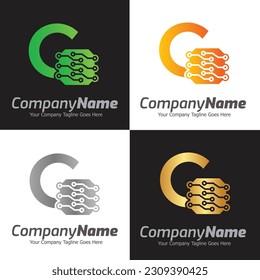 Programming code and computer monitor logo template. Coding school vector design. Computer science logotype