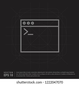 Programming Code Icon Black Creative Background Stock Vector (Royalty ...