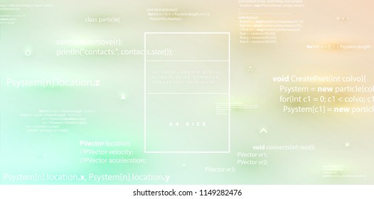 Programmiercode. Software- und App-Entwicklungskonzept. Eps10 Vektorgrafik