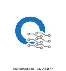 Programming code and technology logo template. Coding school vector design. Computer science logotype
