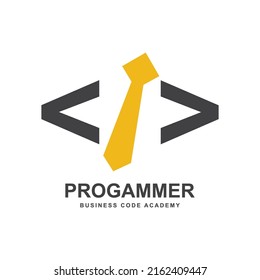 Programming Code technology logo vector template