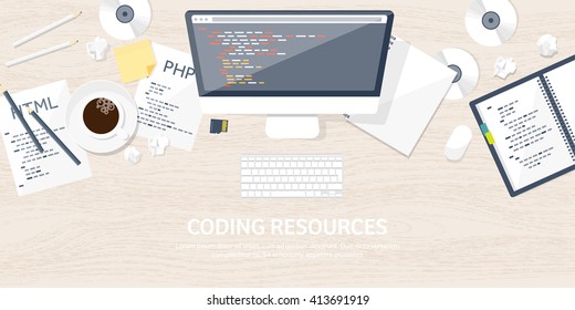  Programming and coding background.Flat design.Program source code.Software coding,testing,debugging.Mobile apps programming.SEO.Search engine. Programming languages for code learning.Coding tutorials