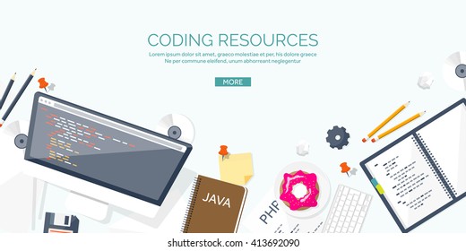  Programming and coding background.Flat design.Program source code.Software coding,testing,debugging.Mobile apps programming.SEO.Search engine. Programming languages for code learning.Coding tutorials