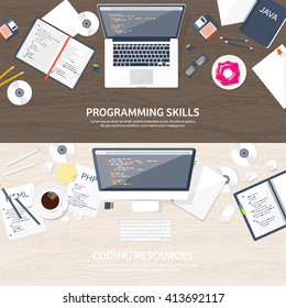  Programming and coding background.Flat design.Program source code.Software coding,testing,debugging.Mobile apps programming.SEO.Search engine. Programming languages for code learning.Coding tutorials