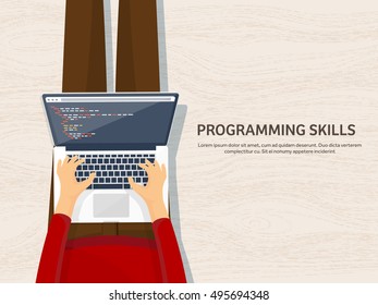 Programming and coding background.Flat design.Program source code.Software coding,testing,debugging.Mobile apps programming.SEO.Search engine. Programming languages for code learning.Coding tutorials