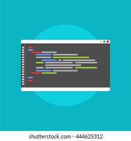 Programming or coding icon.