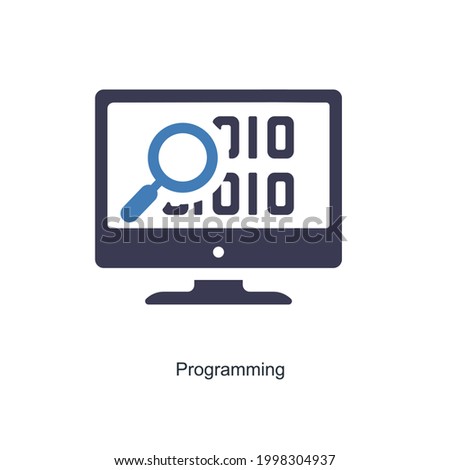 Programming or Coding Icon Concept