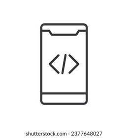 Programming coding icon - Mobile Icon