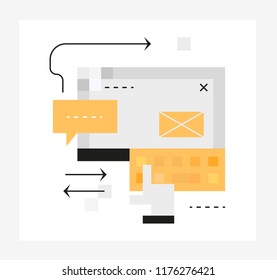 Programming and coding, vector illustration.