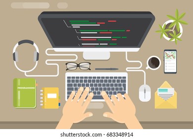 Programming concept illustration.