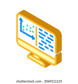 programming data science isometric icon vector. programming data science sign. isolated symbol illustration