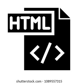 programming file vector glyphs icon