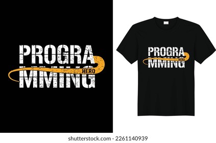 programming hero new T-SHIRT design. trendy design and typography lettering, print, vector, illustration design.
