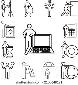 programming icon in a collection with other items