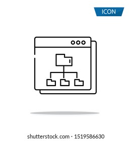 Programming icon isolate on white background.
