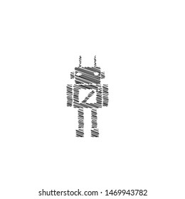 Programming icon. Robot technology symbol