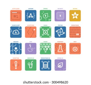 Programming icon set