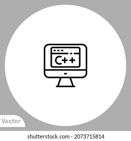 Programming icon sign vector,Symbol, logo illustration for web and mobile