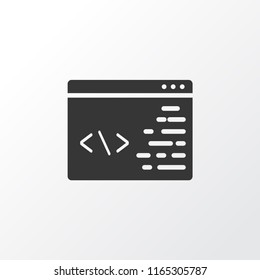 Programming icon symbol. Premium quality isolated coding element in trendy style.