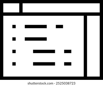 programming icon. Thin linear style design isolated on white background