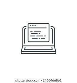 Programming icon, Programming vector illustration